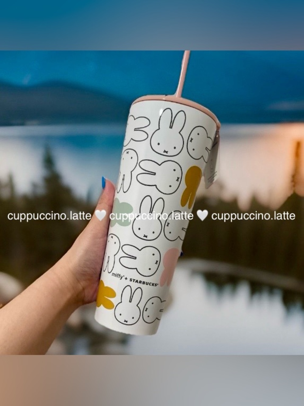 NWT✨Starbucks x Miffy 2026 Limited Edition Pink Stainless Steel Cold Cup Tumbler